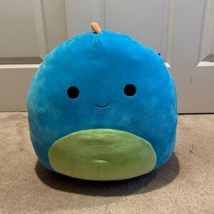 16 inch Squishmallows Blue and Green Stuffed Animal